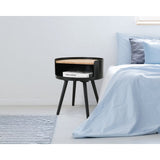 Table d'appoint vue de haut avec objets décoratifs