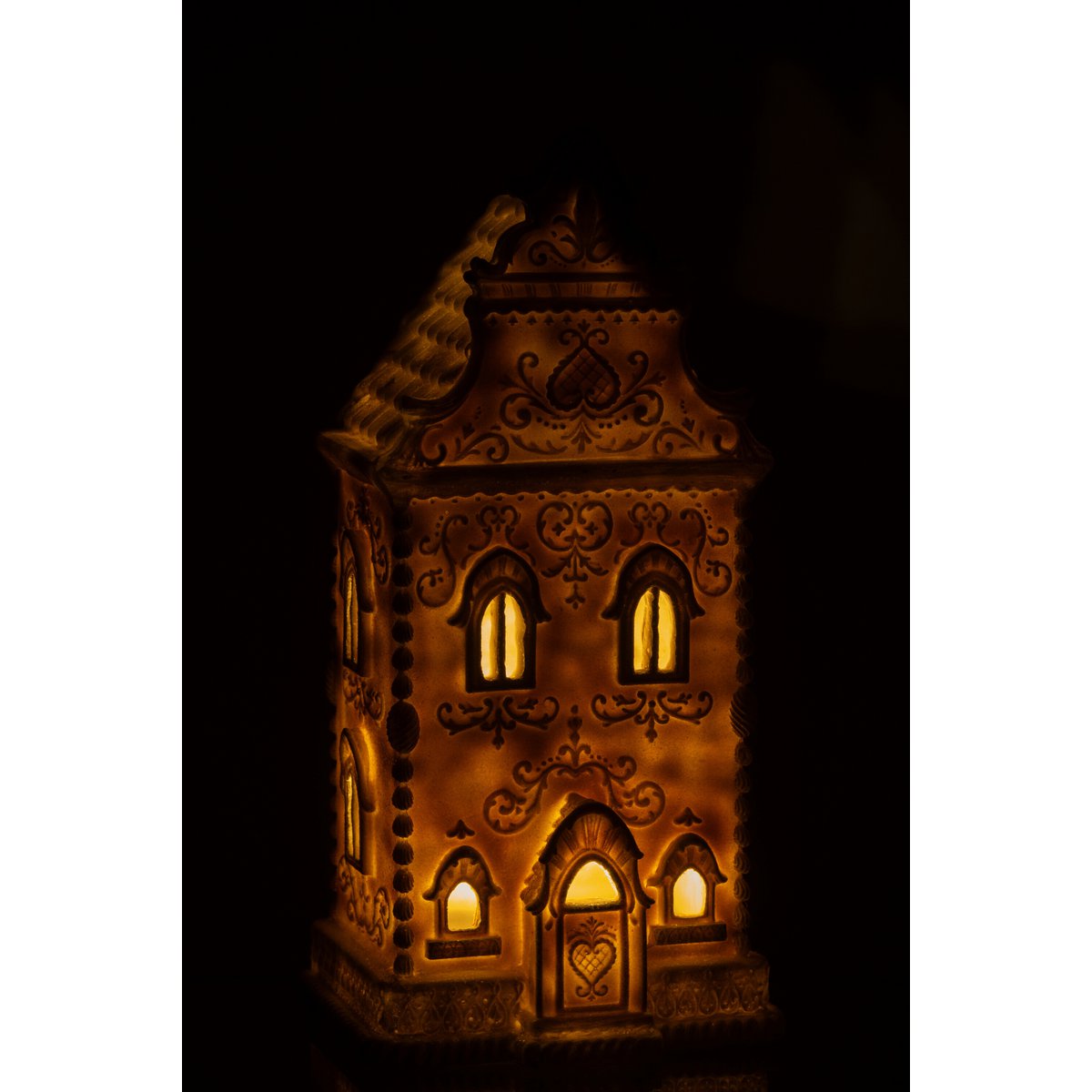 Détail de la guirlande lumineuse sur décoration J-Line