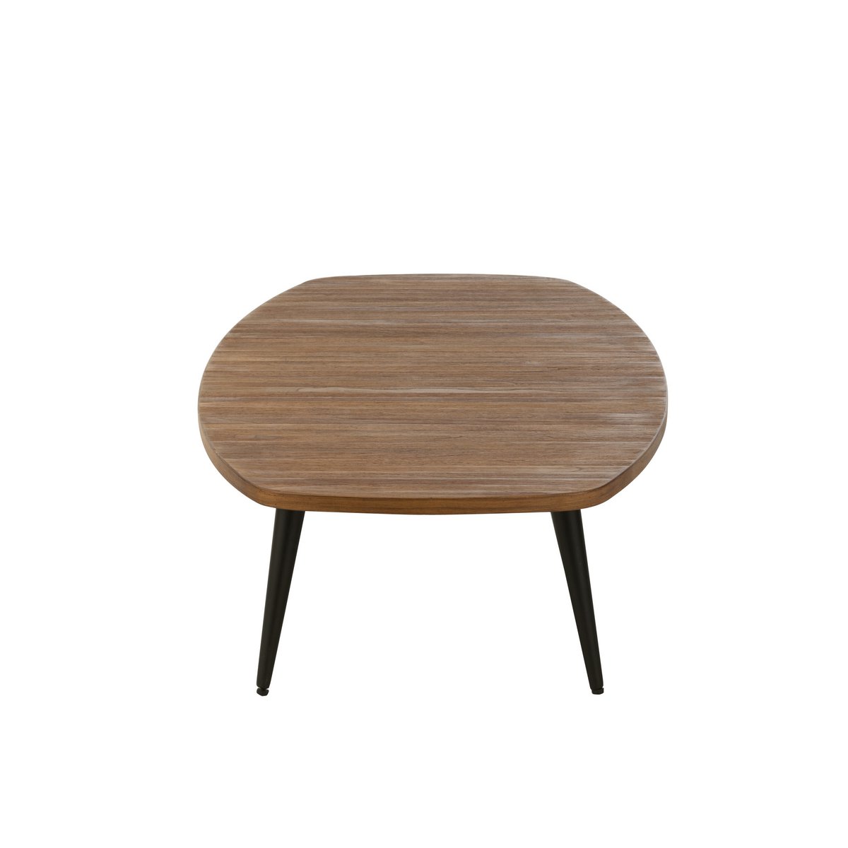Table basse J-Line rectangulaire, détail du bois naturel