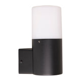 Lampe murale extérieure "torcia" 16,5 cm de haut, en métal et en plastique en noir, E27