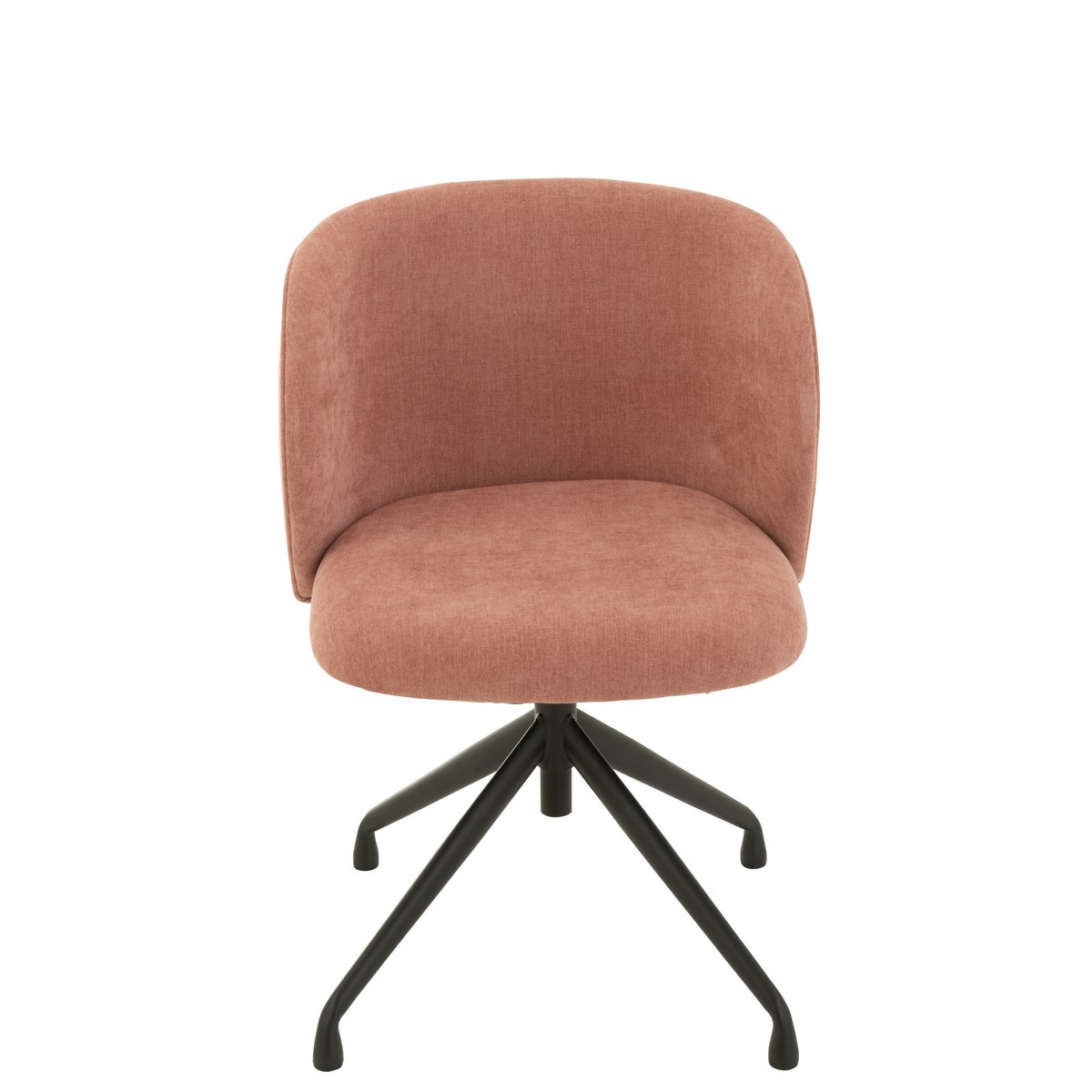 Chaise J-Line Turn/Up/Down en textile rose clair vue de face