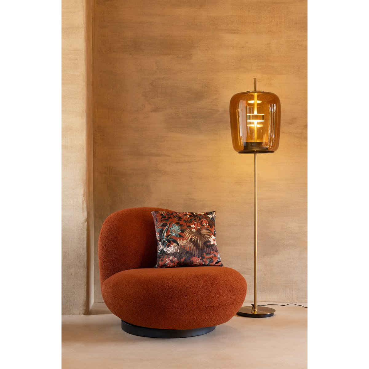 Lampadaire J-Line, détail des lumières LED