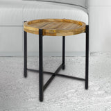 Table d'appoint table basse ronde ø46xH45cm structure métal Sioux