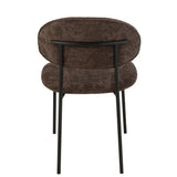 Vue latérale de la chaise J-Line en textile et métal