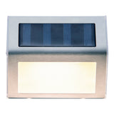4 régler la lumière extérieure solaire LED, pour l'extérieur, la lampe murale et le plastique en acier, avec une LED intégrée