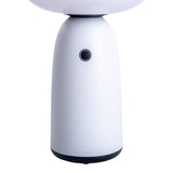 Lampe solaire LED "Ada" blanc pour la lampe de table à LED extérieure en métal et en plastique, avec des LED fermement installées, lampe solaire 22,5 x 16 cm