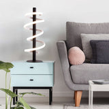 Lampe de table à LED "Belleza", lampe de table en métal moderne et en plastique en noir et blanc, avec des LED fermement construites, 50 cm de haut, l'éclairage pour le salon, la salle à manger, la chambre ou le bureau.