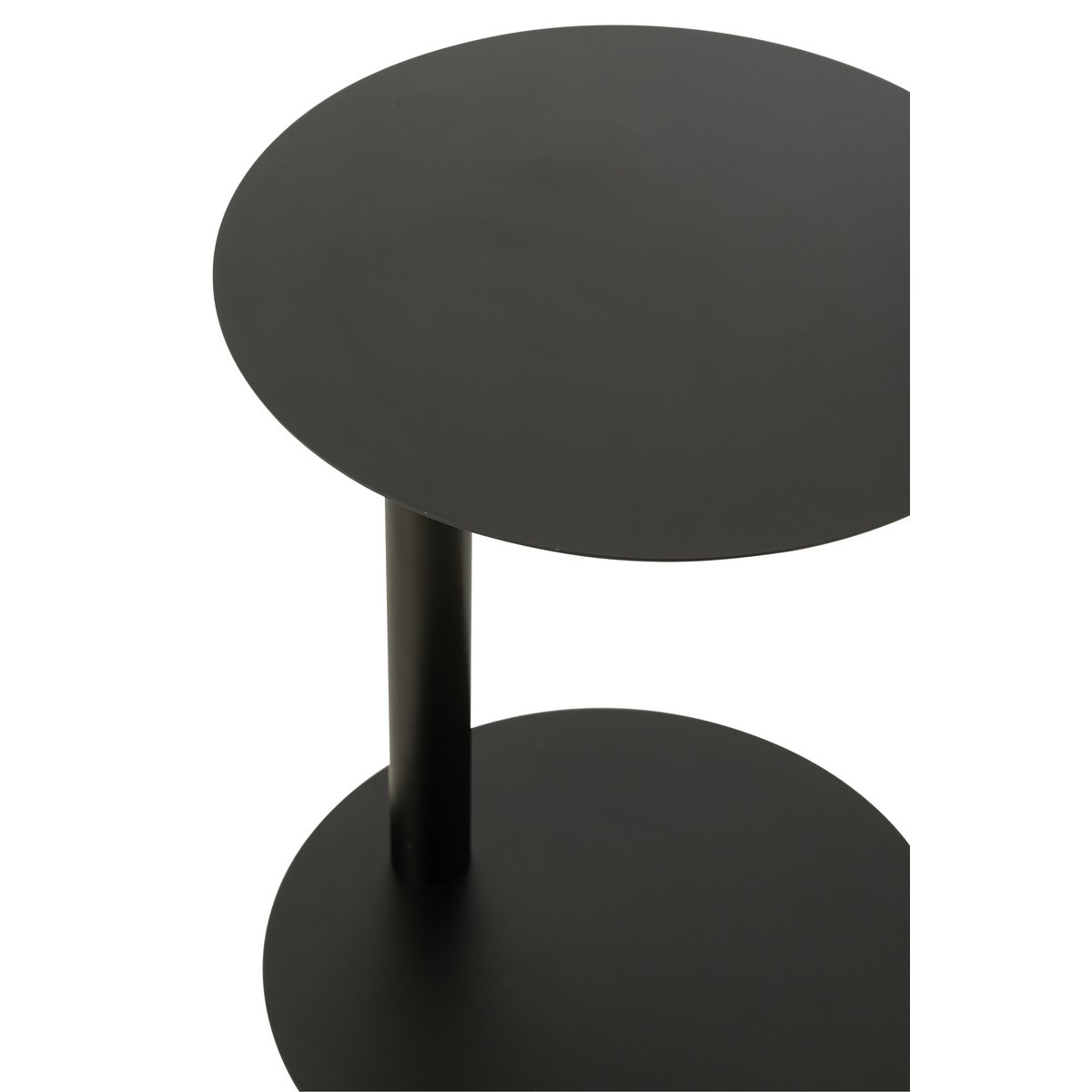Table d'Appoint Ronde en Métal Noir - Utilisation pratique