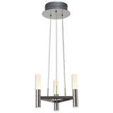 Couronne LED 3 flammes d : 28,4 cm haut/bas "Château"