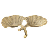Shell Decorative Bowl Master Boîte à 18 parties en aluminium Ginkgo 2 feuille en or ou en argent feuille de feuille