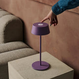 Lampe de table rechargeable Hugo Violet Lila