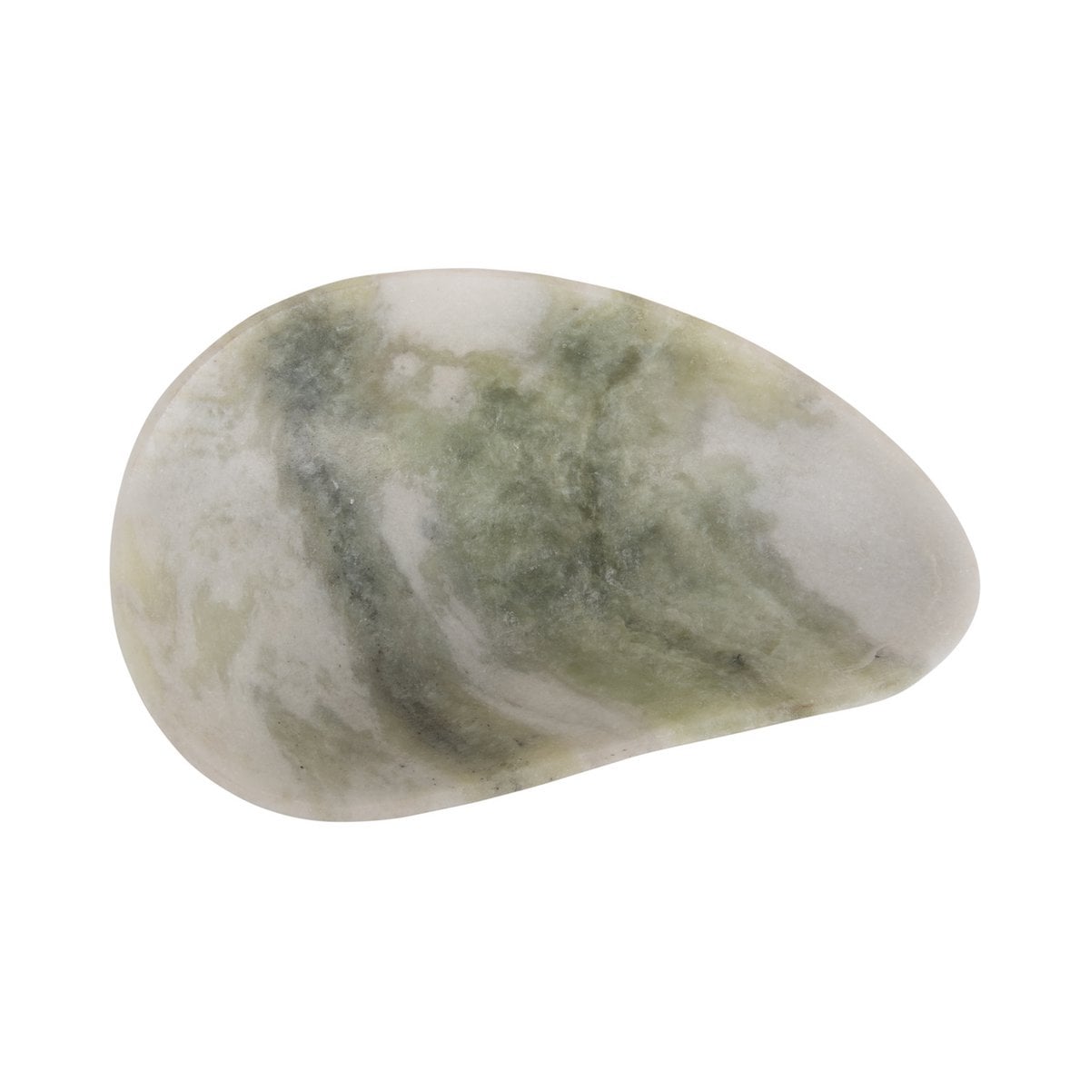 Bol décoratif en marbre vert, détail du design élégant