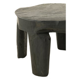 Détail du plateau en bois noir de la table J-Line