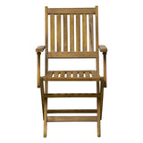 Chaises pliables en bois pour balcon