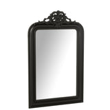 Miroir J-Line Ema, vue latérale sur le bois noir