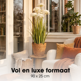 Plante Artificielle Gazon Ornemental Blanc
