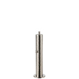 Torche Tiffany en acier inoxydable argenté vue de face