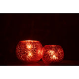 Lanterne J-Line Ball Craquelé dans un salon chic