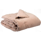 Plaid uni Fara Taupe 135 x 200