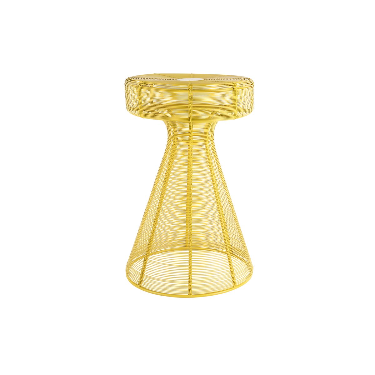 Table d'Appoint Corde Liège de Leitmotiv, design rétro en fil ouvert