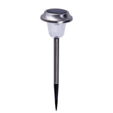 6 Set LED LED Light Light "Gustav" avec broche moulue, acier inoxydable et acrylique, avec des LED fermement construites en blanc froid, 39 cm de haut
