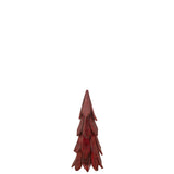Décoration de Noël J-Line en bois rouge, vue avant