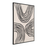 Tableau Lipari - Détail du motif abstrait sur toile