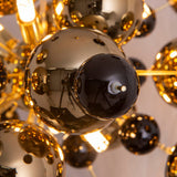 «Explosion» de la lampe en métal et en verre, versions G9, lampe suspendue pour salle à manger, salon, couloir ou bureau, Øca. 65 cm