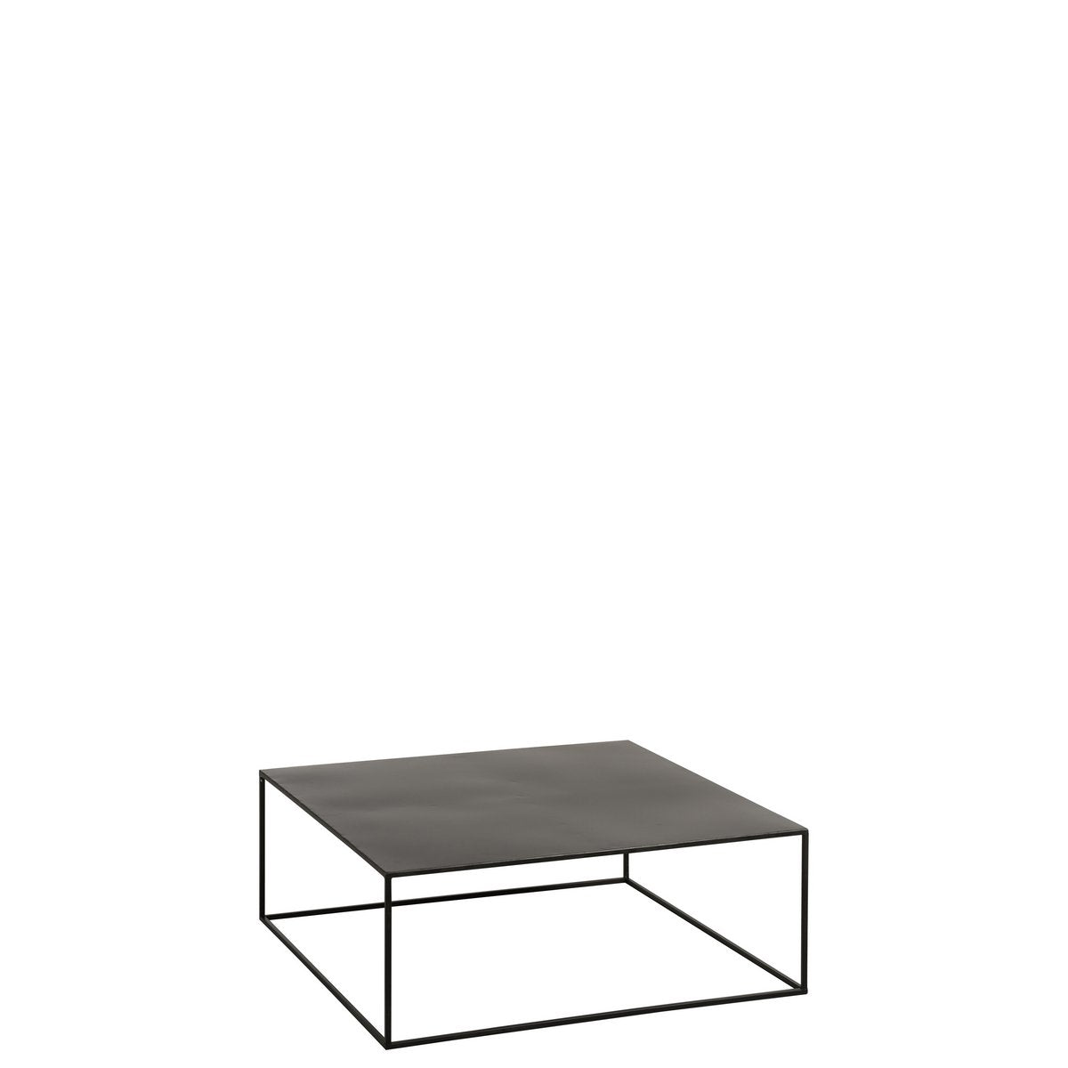 Table basse J-Line avec accessoires déco sur le dessus