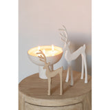 Détail de la figurine Reindier Goa en aluminium blanc, mise en scène