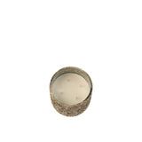 Bougie parfumée J-Line Luxuria Cookie Crunch en verre bronze, vue de face