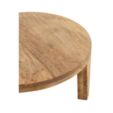 Table basse J-Line avec détails du grain de bois