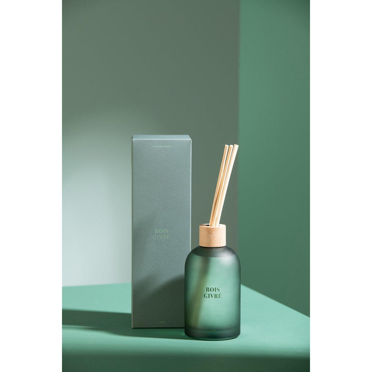 Détail des bâtonnets parfumés Bois Givré J-Line