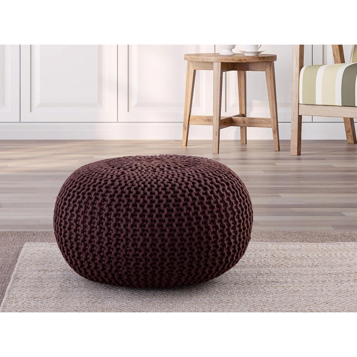 Variété de couleurs disponibles pour le pouf Ø55cm