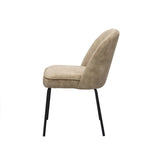 Chaise Luxor Tissu Aurora Liver-Mole