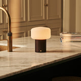 Lampe de table rechargeable marron foncé Margaux