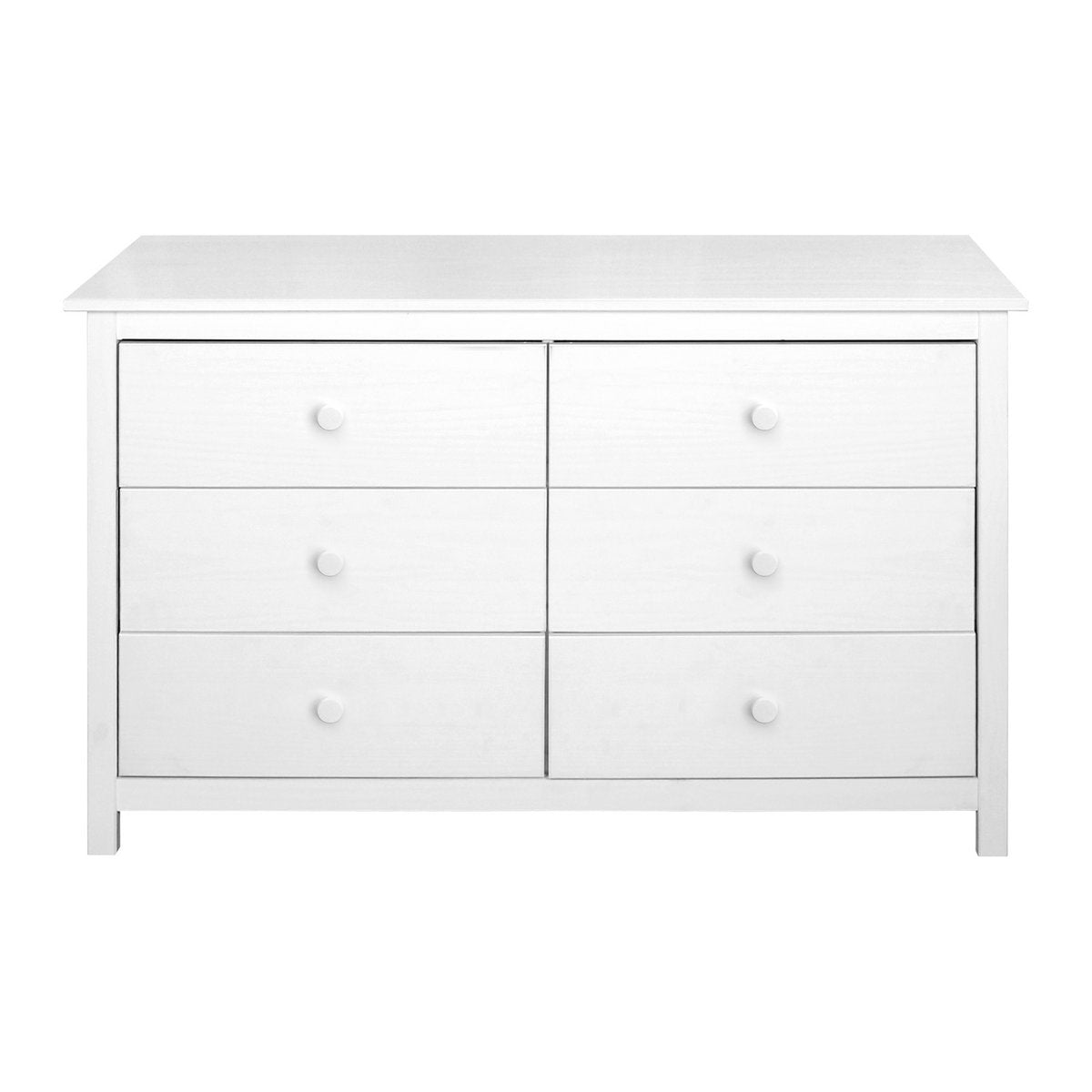 Commode en bois blanc avec tiroirs spacieux