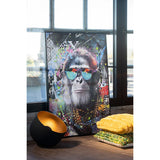 Vue d'ensemble du tableau J-Line Singe dans un intérieur élégant