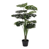 Vue rapprochée de la texture réaliste de la Monstera artificielle