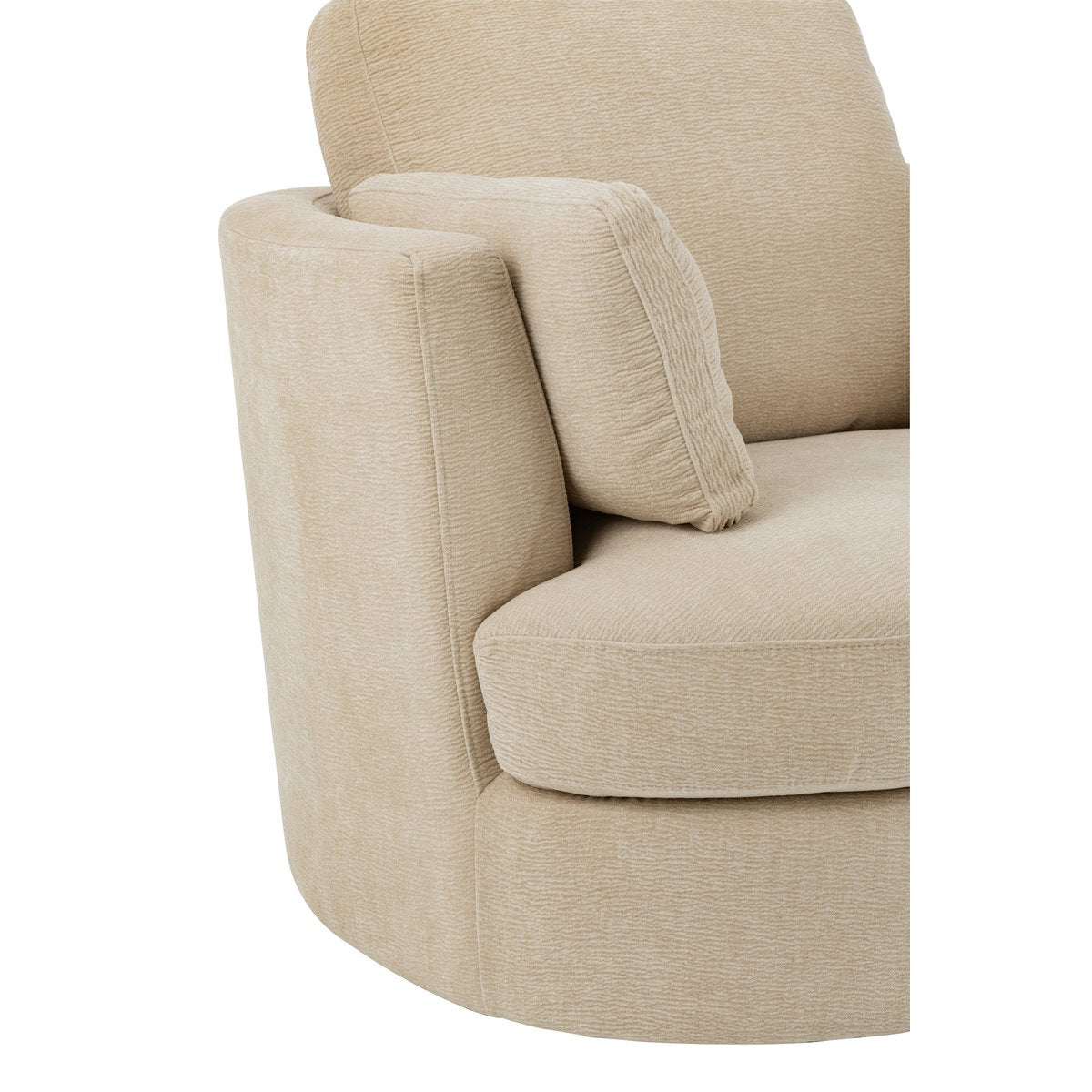 Chaise longue Swiv J-Line avec coussins décoratifs, style contemporain