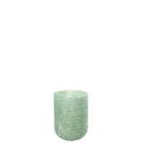 Bougeoir J-Line Fore en verre vert - mise en scène décorative