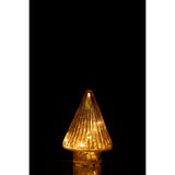 Sapin de Noël J-Line en verre rose, détail de la texture du verre