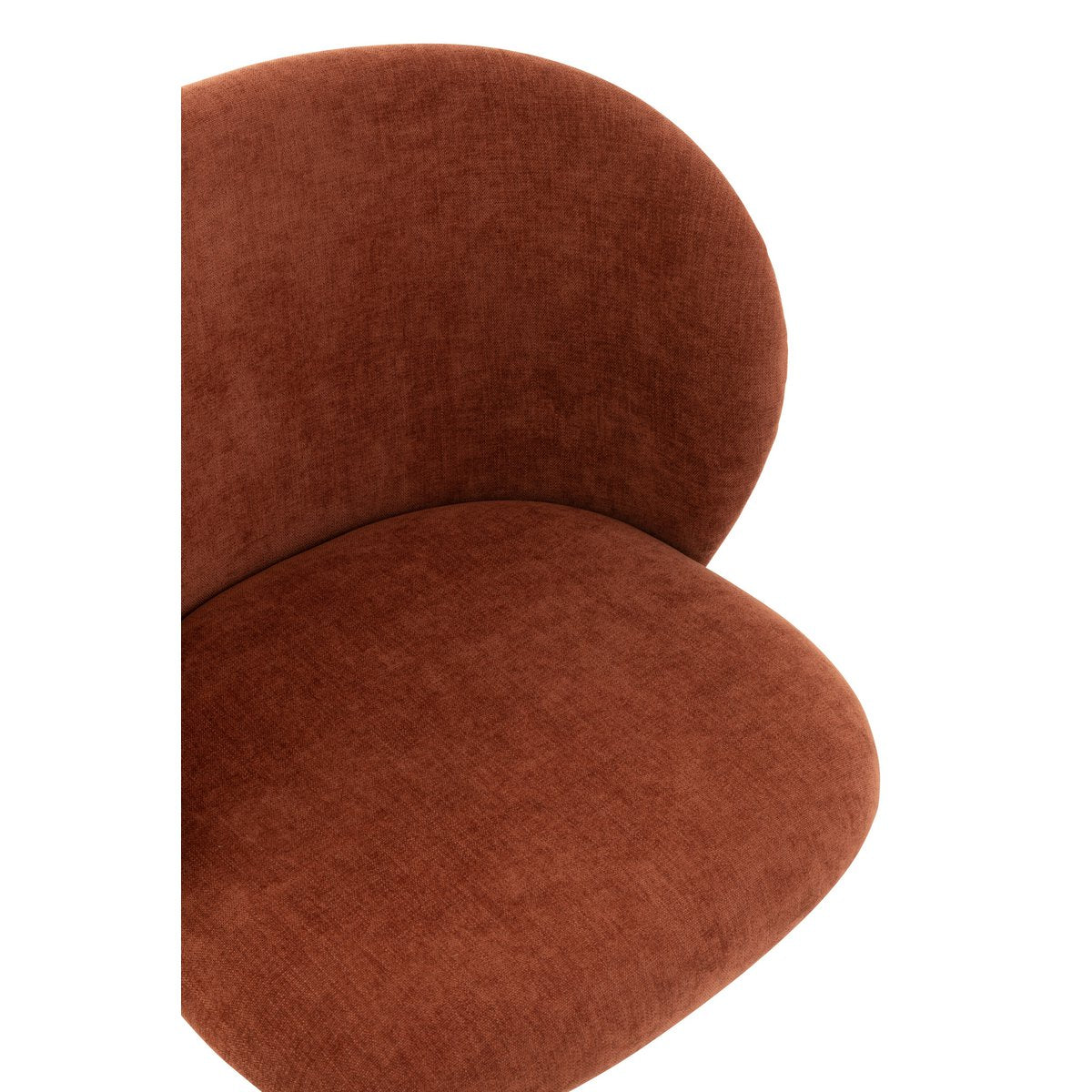 Chaise J-Line sur fond neutre, soulignant sa couleur bordeaux.