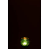Bougeoir J-Line Tom, détail de la base en verre vert