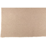 Plaid J-Line beige avec bords effilochés, élégant et confortable