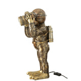 Lampe de table J-Line Diver en polyrésine marron, vue de face