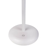 «Pasi» de la tablette sans fil pour l'extérieur et à l'intérieur, en métal et en plastique en blanc, dimmable, avec une fonction tactile et mémoire, environ. 26 cm de haut