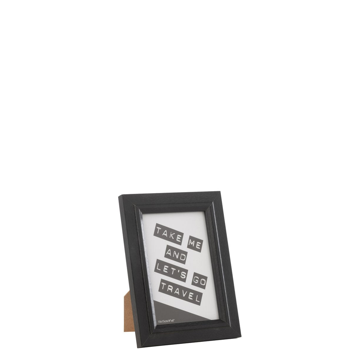 Cadre photo Bob en MDF noir - mise en scène décorative