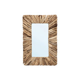 Le Miroir Encadré Bois Flotté - Naturel - M