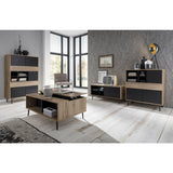 Finition noire élégante de la commode